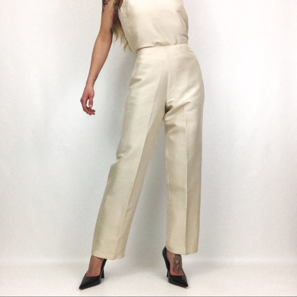 Vintage Pure Silk Pantsuit Coord Set - Picture 4 of 16